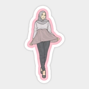 Beautiful lady Sticker